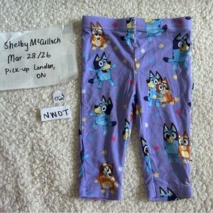 Little Sleepies Bluey Purple Leggings 0-3 Leggings